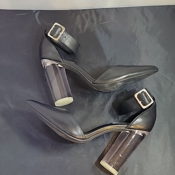 STEVE MADDEN MARGOT ANKLE STRAP CLEAR HEEL POINTED TOE WOMEN"S SHOE - Picture 11 of 15